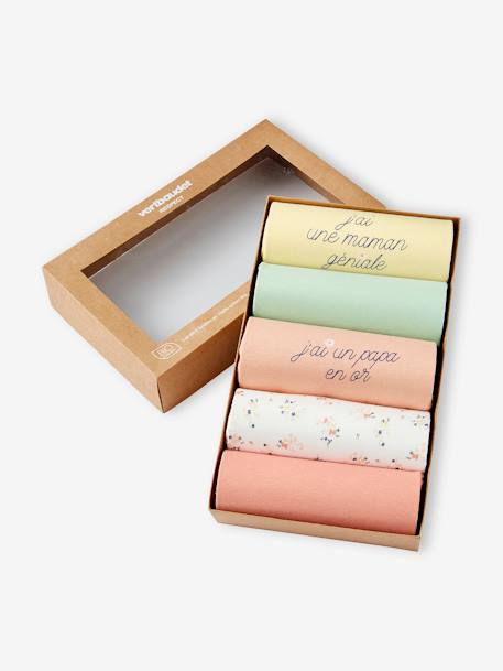Set met 5 rompers korte mouwen ecru - vertbaudet enfant 
