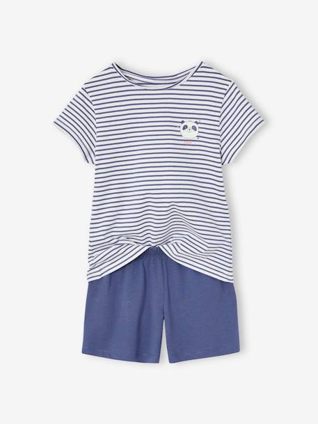 Set van 3 panda pyjamabroeken voor meisjes lichtroze - vertbaudet enfant 