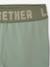 Ensemble sport fille sweat motif doré + legging vert sauge - vertbaudet enfant 