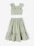Ensemble fille cérémonie blouse jupe à volant blush+vert sauge - vertbaudet enfant 