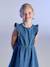 Robe fille denim manches à volants stone - vertbaudet enfant 
