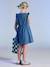 Robe fille denim manches à volants stone - vertbaudet enfant 