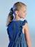 Denim meisjesjurk met ruches stone - vertbaudet enfant 