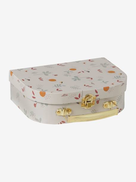 Valisette avec doudou personnalisable et hochet SAVANIA écru - vertbaudet enfant 