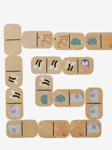Dominospel met dieren van FSC®-hout hout - vertbaudet enfant 