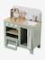 Cuisine en bois FSC® avec accessoires écru+rose+vert sauge - vertbaudet enfant 