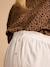 Jupe longue grossesse en viscose et lin beige - vertbaudet enfant 