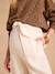 Pantalon de grossesse large matière légère avec lin beige - vertbaudet enfant 