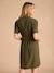 Robe chemise grossesse et allaitement kaki - vertbaudet enfant 