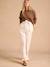 Pantalon de grossesse large matière légère avec lin beige - vertbaudet enfant 