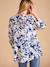 Blouse à fleurs grossesse et allaitement bleu roi - vertbaudet enfant 