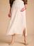 Jupe longue grossesse en viscose et lin beige - vertbaudet enfant 