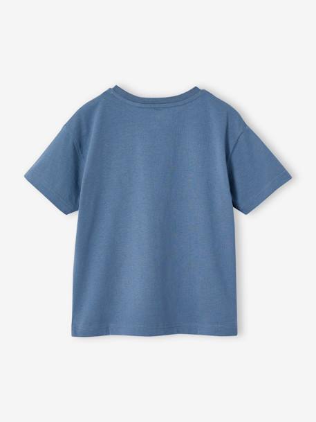 T-shirt motif dino garçon bleu jean - vertbaudet enfant 