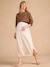 Jupe longue grossesse en viscose et lin beige - vertbaudet enfant 