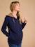 Sweat zippé évolutif avec protège-bébé marine - vertbaudet enfant 