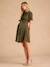 Robe chemise grossesse et allaitement kaki - vertbaudet enfant 