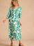 Robe longue motifs fleurs grossesse et allaitement vert - vertbaudet enfant 