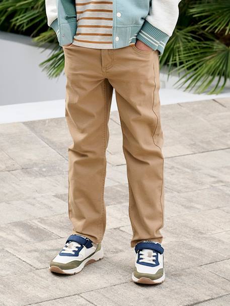 Pantalon garçon indestructible facile à enfiler beige+bleu nuit+kaki - vertbaudet enfant 