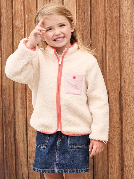 Parka fille 3 en 1 à capuche rose pâle - vertbaudet enfant 