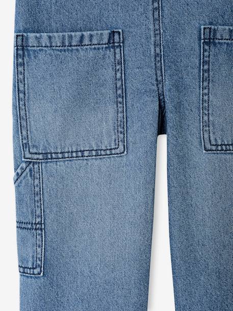 Salopette denim fluide garçon stone - vertbaudet enfant 