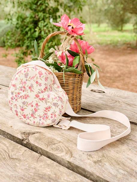 Tasje voor meisjes in hartvorm ecru - vertbaudet enfant 