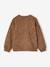 Sweat fille léopard coeur printé capsule famille beige+gris foncé - vertbaudet enfant 