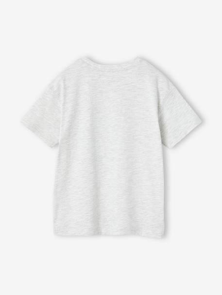 T-shirt motif dino garçon blanc chiné - vertbaudet enfant 