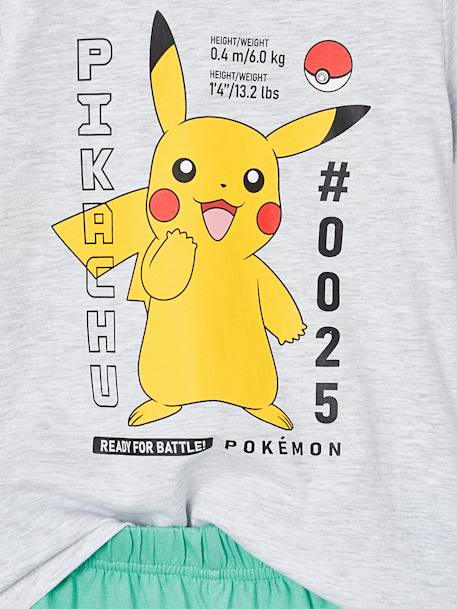 Pyjashort Pokémon Pikachu gris chiné - vertbaudet enfant 