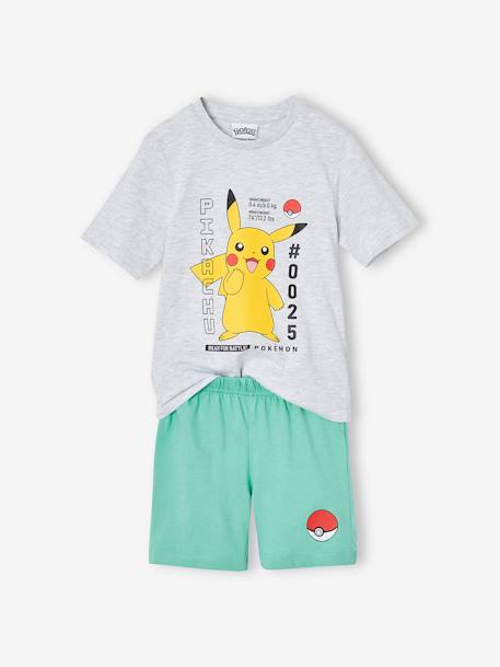 Pyjashort Pokémon Pikachu gris chiné - vertbaudet enfant 
