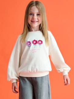 Meisje-Trui, vest, sweater-Meisjessweater met fantasiemotief