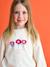 Sweat fille motif fantaisie écru+gris chiné+indigo - vertbaudet enfant 