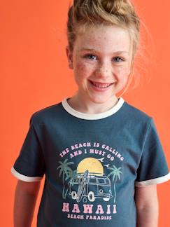 Meisje-Cropped meisjesshirt collegestijl