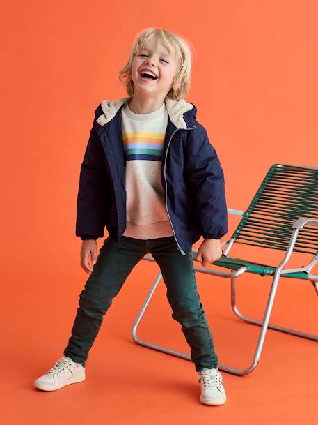 Slim garçon couleur morphologique MEDIUM beige+bleu nuit+noir+tomette+vert+vert émeraude - vertbaudet enfant 