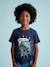 Tee-shirt garçon motif à sequins réversibles blanc+bleu nuit+bleu océan+écru+vert d'eau - vertbaudet enfant 