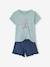 Set van 2 pyjamabroeken BASICS voor meisjes marineblauw - vertbaudet enfant 