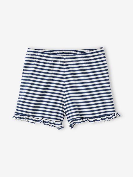 Set van 2 pyjamabroeken BASICS voor meisjes marineblauw - vertbaudet enfant 