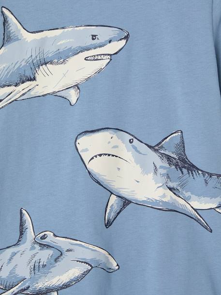 Lot de 2 pyjashorts garçon requins bleu ciel - vertbaudet enfant 