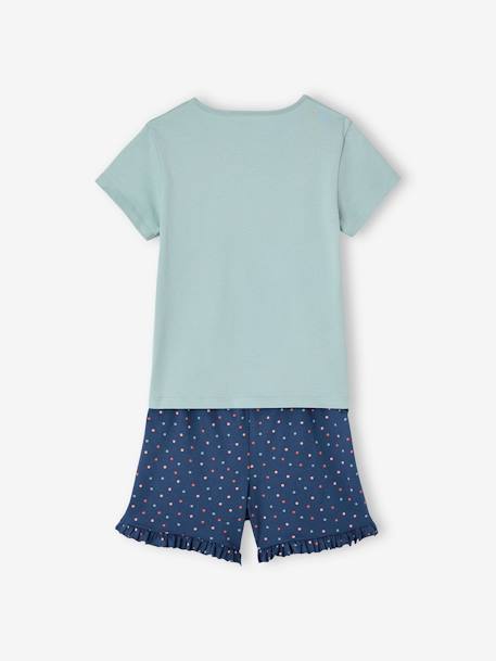 Set van 2 pyjamabroeken BASICS voor meisjes marineblauw - vertbaudet enfant 