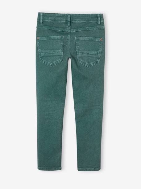 Slim garçon couleur morphologique FIN argile+beige+bleu nuit+bleu pétrole+noir+rouille+tomette+vert émeraude - vertbaudet enfant 