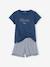 Set van 2 pyjamabroeken BASICS voor meisjes marineblauw - vertbaudet enfant 