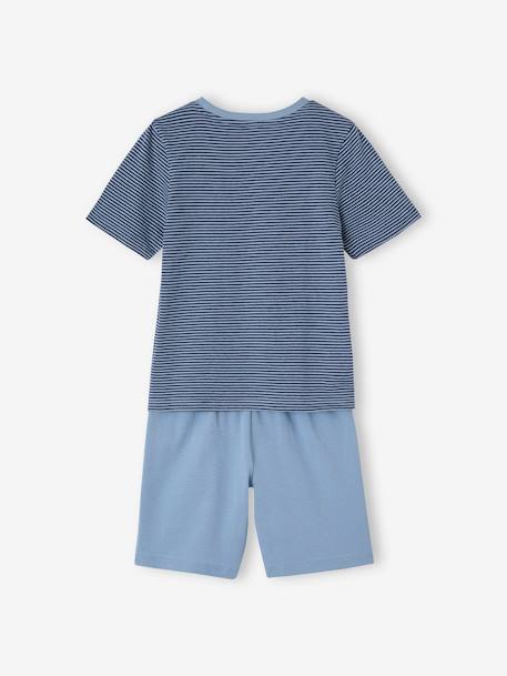 Lot de 2 pyjashorts garçon requins bleu ciel - vertbaudet enfant 