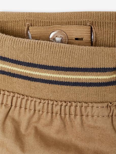 Pantalon droit cargo droit morphologique tour de hanches médium bleu nuit+sable - vertbaudet enfant 