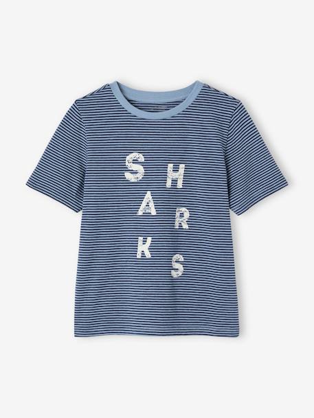 Lot de 2 pyjashorts garçon requins bleu ciel - vertbaudet enfant 