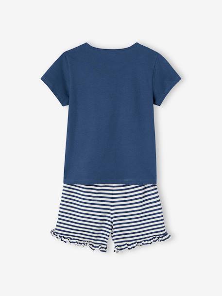 Set van 2 pyjamabroeken BASICS voor meisjes marineblauw - vertbaudet enfant 
