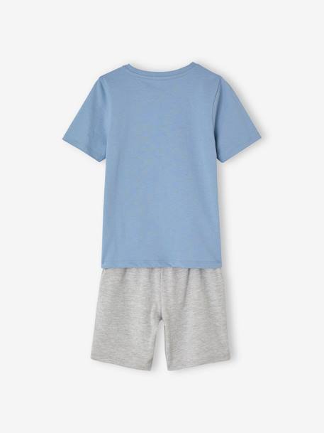 Lot de 2 pyjashorts garçon requins bleu ciel - vertbaudet enfant 