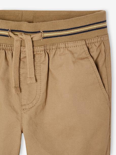 Pantalon droit cargo droit morphologique tour de hanches médium bleu nuit+sable - vertbaudet enfant 