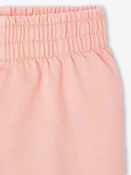Twill broek meisjesbaby lichtroze - vertbaudet enfant 