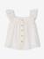 Babyblouse van katoenvoile vanille - vertbaudet enfant 