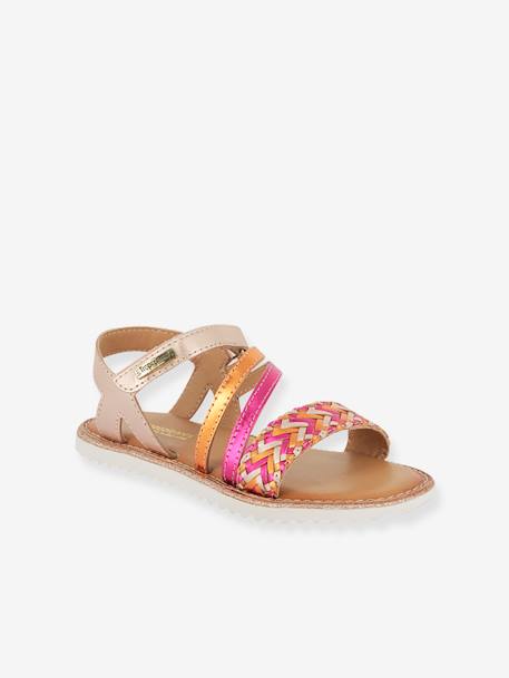 Sandales cuir enfant Iogym BY M. BELARBI rose - vertbaudet enfant 