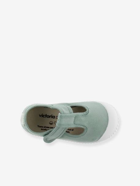 Ballerina's voor kinderen Mercedes Lona Tintada VICTORIA® saliegroen+wit - vertbaudet enfant 